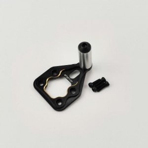 Alloy Spare Tire Mount / Carrier / Holder for SCX24 Jeep Wrangler - Gold Side