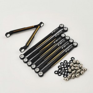 Alloy Crawler Wheelbase Links Set for SCX24 Jeep Wrangler - Gold Side (Aluminum Link Set)