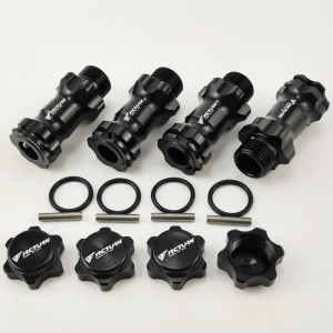 Aluminum 30mm Extension 17mm Wheel Hex Adapter - Black (RTWH021B1 ​Wheel Hex Adaptor 12mm to 17mm - 23mm Offset Extender​)