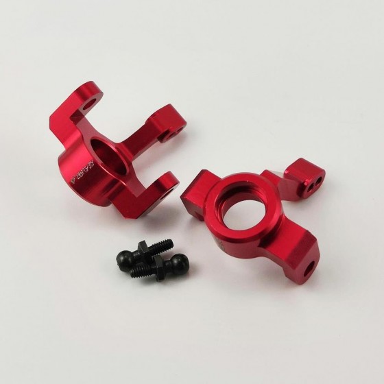 Alloy Spindle Set - Red For Traxxas 1/18 LaTrax Teton 1pair/set