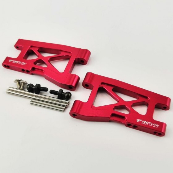 Alloy Front/Rear Suspension Arms - Red For Traxxas 1/18 LaTrax Teton 1pair/set