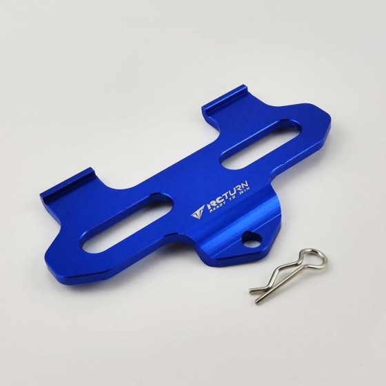 Alloy Battery Tray  - Blue For Traxxas 1/18 LaTrax Teton (Battery Hold-Down Plate / Battery Holder)
