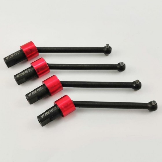 Front/Rear CVD Wheel Drive Shaft - Red For Traxxas 1/18 LaTrax Teton 4pcs/set
