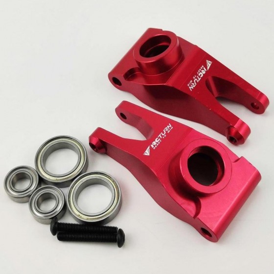 Aluminum Rear Hub Set -  Red For ARRMA 1/10 SENTON (Rear C Hub) 1pair/set