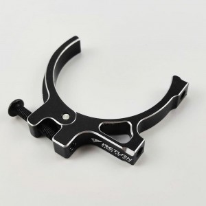 Aluminum Heat Sink for 36mm Motor - Black (Cooling Fan Mount Set for 30x30mm fans)