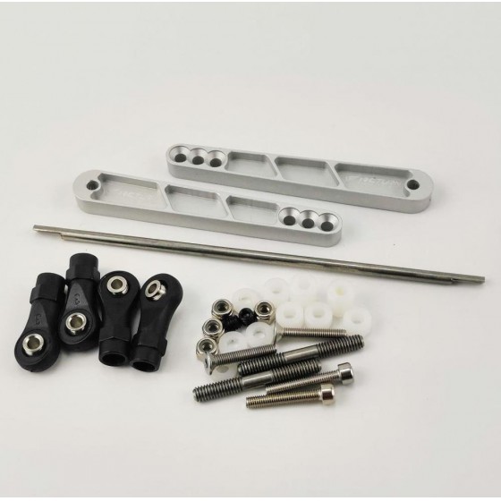 Alloy Anti Roll Bar Set - Silver for Axial Wraith / RR10