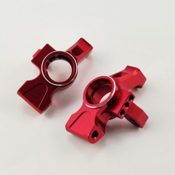 Alloy Rear C Hub Set -  Red  for TRAXXAS 4WD GT4 TEC 2.0 / 3.0 (Aluminum Rear Knuckle Arm) 1pair/set