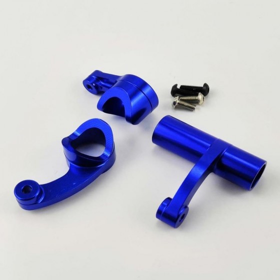 Alloy Steering Set - Black for  Arrma Kraton / Senton / Talion / Typhon / Limitless 