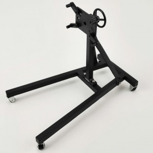 Metal 1/10 Scale RC Car Foldable Engine Repair Stand - Black 150x90x120mm (Unassemblied)