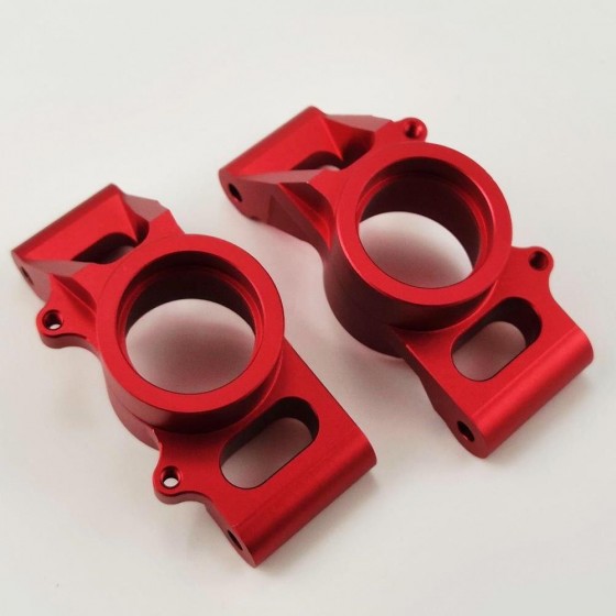 Aluminum Rear Hub Set - Red for TRAXXAS 1/5 X-MAXX 77076-4