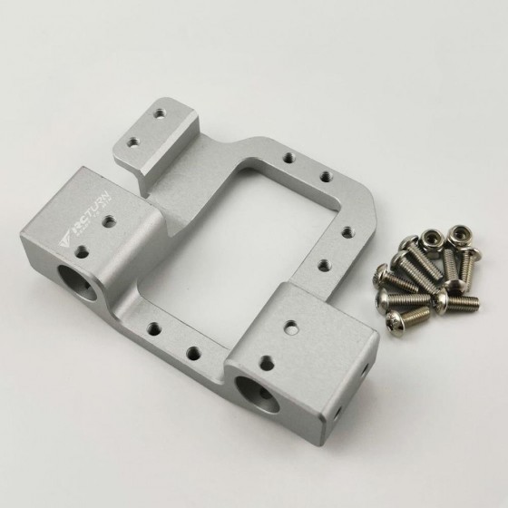 Aluminum Servo Relocation / Front Bumper Mount for Redcat GEN8 - Silver