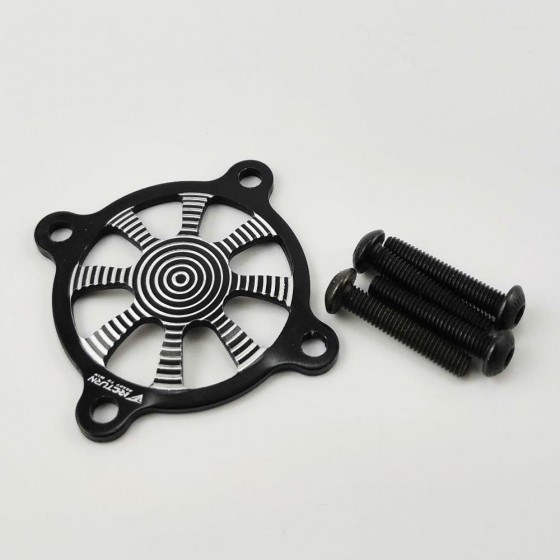 Aluminum Cover for 30x30mm Fans - Black