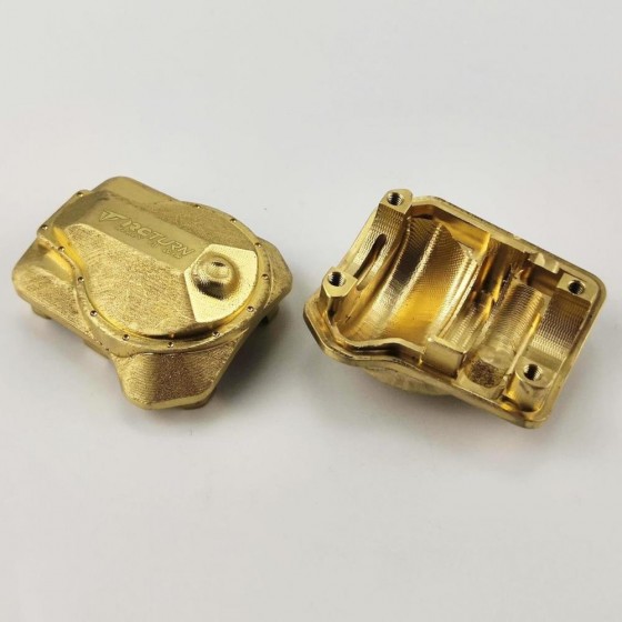 Brasss Cover of Front and Rear Axle Housing for TRX-4 2pcs/set