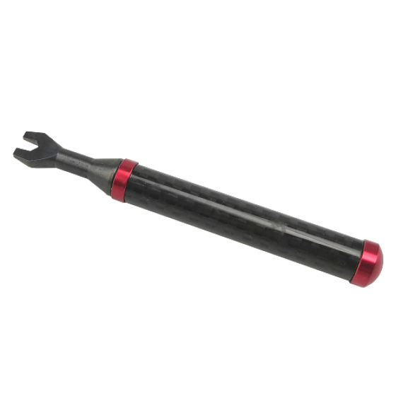 Turnbuckle Wrench - Carbon Fiber Handle (Hex 3.0 / 4.0mm): Red