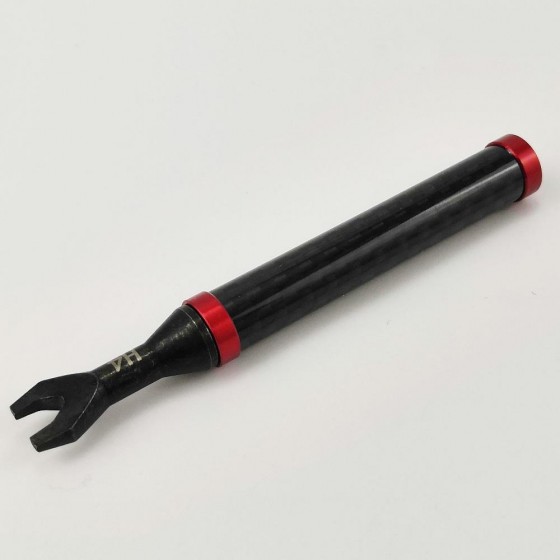 Turnbuckle Wrench - Carbon Fiber Handle (Hex 3.0 / 4.0mm): Red