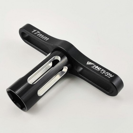 17mm Hex Nuts Wrench - Black | Aluminium 17mm Wheel Nut Wrench Socket
