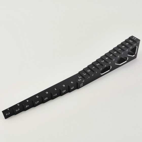 RC On Road Car Ride Height Gauge RTEL01024B: Black