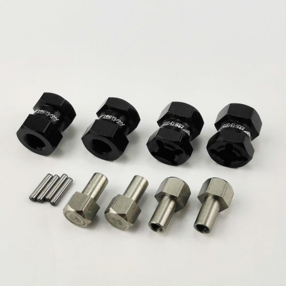 Wheel Hex Adaptor +10 Extensions - Alloy Red / Black / Blue / Purple