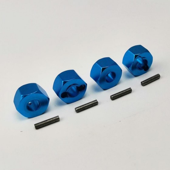 Wheel Hex Adaptor +2 Extensions - Alloy Red / Blue / Gold / Silver