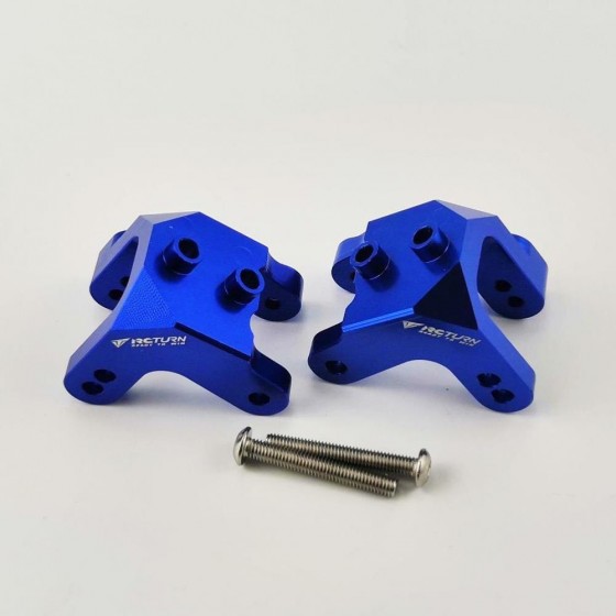 Alloy Front/Rear Upper Shock Mount - Blue for TEAM LOSI LMT 4WD