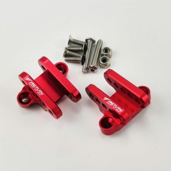 Alloy Front/Rear Lower Shock Mount - Red for TEAM LOSI LMT 4WD
