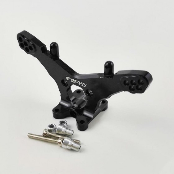 Alloy Rear Shock Tower - Black for TEAM LOSI MINI-T 2.0 2WD (Aluminum Rear Damper Mount)