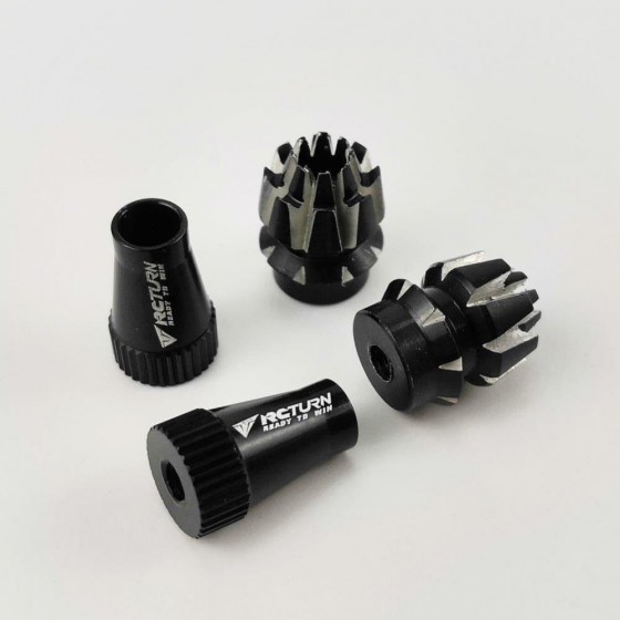 Alloy RC Transmitter Stick Ends for Futaba / DJI Phantom 3/4 / Inspire - Black Bore: M3 (Anti-slipping Cap / Control Rocker)