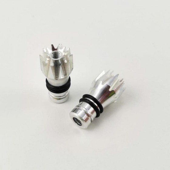 Alloy RC Transmitter Stick Ends for FUTABA14SG - Silver Bore: M3 Height: 19mm (Anti-slipping Cap / Control Rocker)