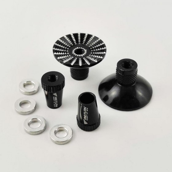 Alloy RC Transmitter Stick Ends for Futaba / DJI Phantom 3/4 / Inspire1 / M100 - Black Bore: M4 (Anti-slipping Cap / Control Rocker)