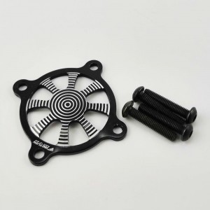 Aluminum Cover for 30x30mm Fans - Black