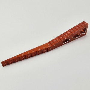 RC On Road Car Ride Height Gauge RTEL01024A: Orange