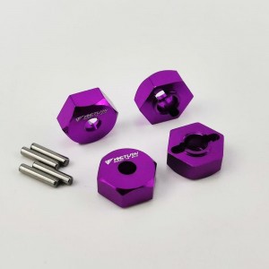 Wheel Hex Adaptor Stock Hex12x5mm - Alloy Purple / Gold / Silver