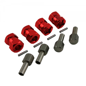 Wheel Hex Adaptor +10 Extensions - Alloy Red / Black / Blue / Purple