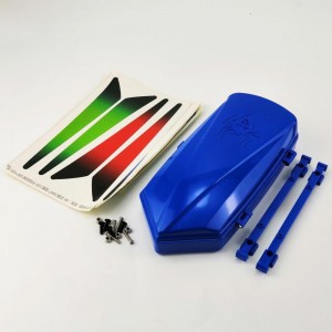 Plastic RC Car Scale Rooftop Travel Box - Blue Box Size: 180x85x42mm
