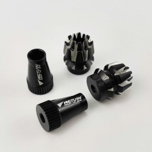 Alloy RC Transmitter Stick Ends for Futaba / DJI Phantom 3/4 / Inspire - Black Bore: M3 (Anti-slipping Cap / Control Rocker)