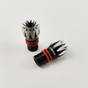 Alloy RC Transmitter Stick Ends for FUTABA14SG - Black Bore: M3 Height: 19mm (Anti-slipping Cap / Control Rocker)