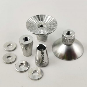 Alloy RC Transmitter Stick Ends for Futaba / DJI Phantom 3/4 / Inspire1 / M100 - Silver Bore: M3 (Anti-slipping Cap / Control Rocker)