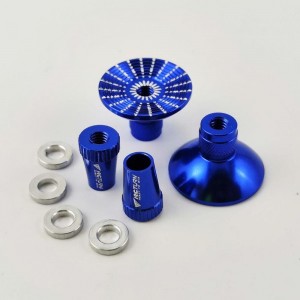 Alloy RC Transmitter Stick Ends for Futaba / DJI Phantom 3/4 / Inspire1 / M100 - Blue Bore: M4 (Anti-slipping Cap / Control Rocker)