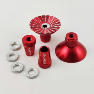 Alloy RC Transmitter Stick Ends for Futaba / DJI Phantom 3/4 / Inspire1 / M100 - Red Bore: M4 (Anti-slipping Cap / Control Rocker)