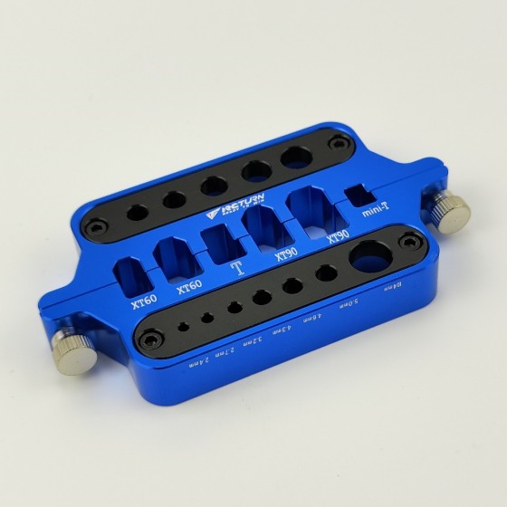 Plug & Connector Soldering Jig / Alloy Insulation Soldering Station   RTEL01027B: Blue for XT60 XT90 T Banana Plug