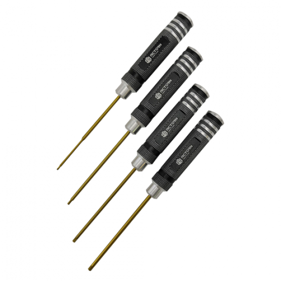 Black Classic Nut Drivers Set -  Black Head 4pcs RTT11022A: Box4.0 x 180mm RTT11022B: Box5.5 x 180mm RTT11022C: Box7.0 x 180mm RTT11022D: Box8.0 x 180mm 4pcs/set