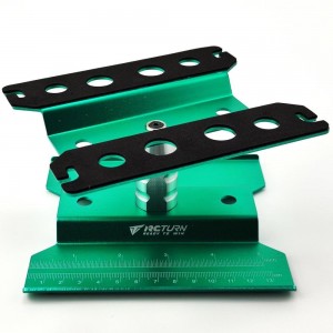 RC Car Stand B For Rc Car Repair Assembly Display  140*134 - Green