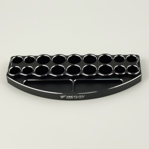 18 Holes Aluminum RC Tool Stand for Screwdrivers 188x78.5x18mm 18 Holes: 14mm*8 / 18.5mm*10