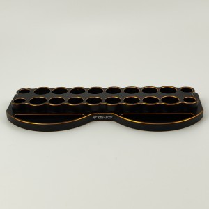 20 Holes Aluminum RC Tool Stand for Screwdrivers 230x84x20mm (DTEL01028/B)
