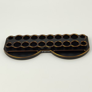 20 Holes Aluminum RC Tool Stand for Screwdrivers 230x84x20mm (DTEL01028/B)