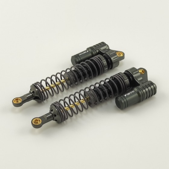 Alloy Piggyback Adjustable Oil Filled Shocks Absorber Damper for 1/10 Scale Crawler - TIColor 120mm(-88mm) 1pair/set 120x35x18mm (Shock Oil Needed)
