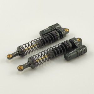 Alloy Piggyback Adjustable Oil Filled Shocks Absorber Damper for 1/10 Scale Crawler - TIColor 120mm(-88mm) 1pair/set 120x35x18mm (Shock Oil Needed)