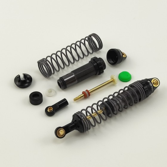 Alloy Adjustable Oil Filled Shocks Absorber Damper for 1/10 Scale Crawler - Black 113mm(-88mm) 1pair/set 113x18x18mm (Shock Oil Needed)