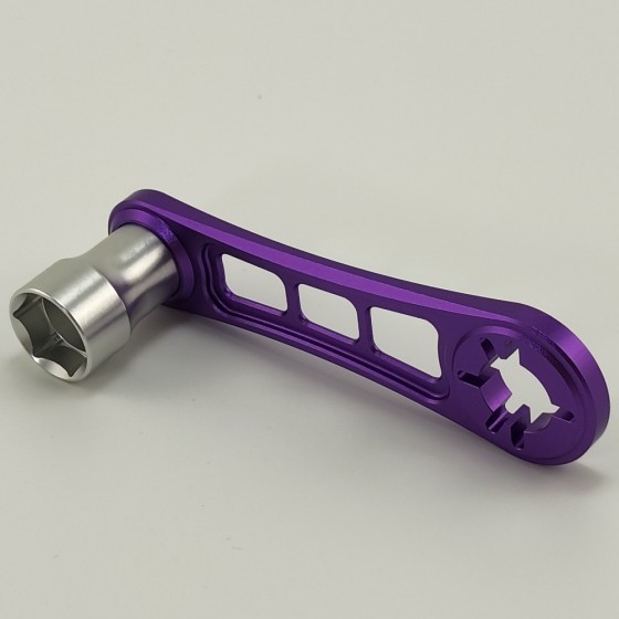 Alloy RC 17mm Hex Wheel and Flywheel Wrench - Purple