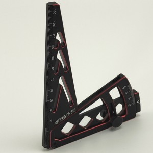 Alloy Suspension Ride Height & Camber Gauge Tool - Red